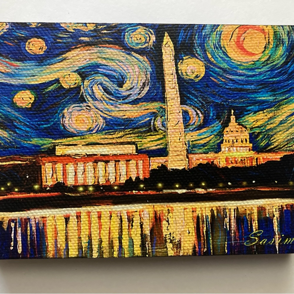 DC Starry Night. Art by Zachary Sasim